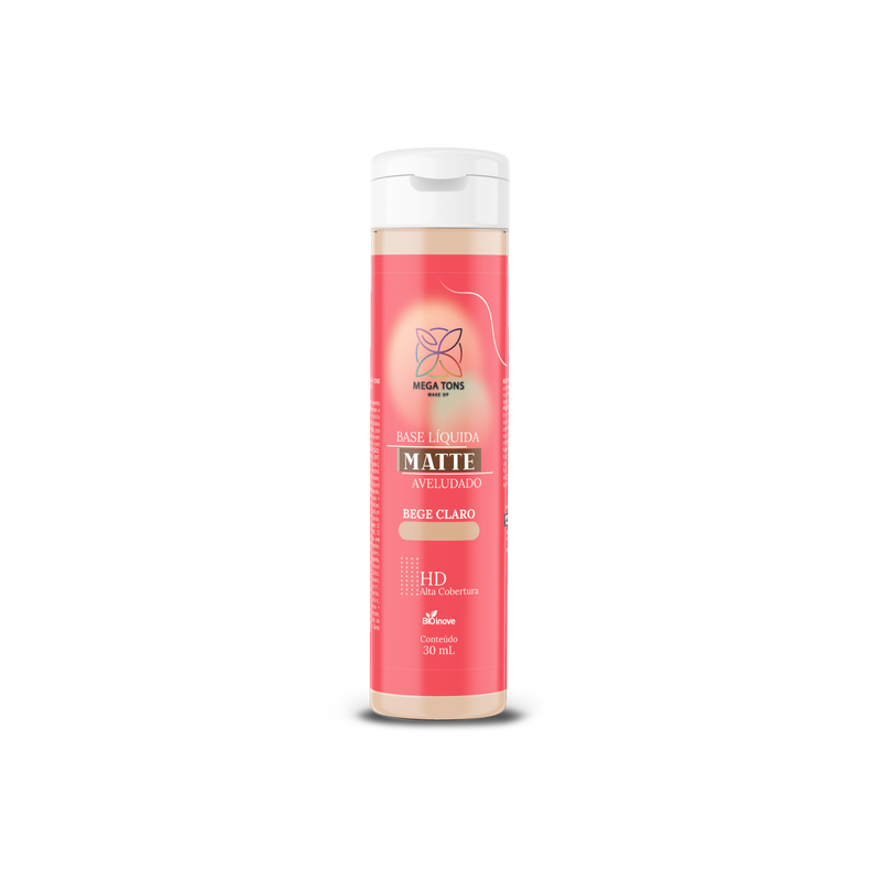 ✨ Base Líquida Mega Tons: Pele Uniforme, Natural e Radiante! ✨