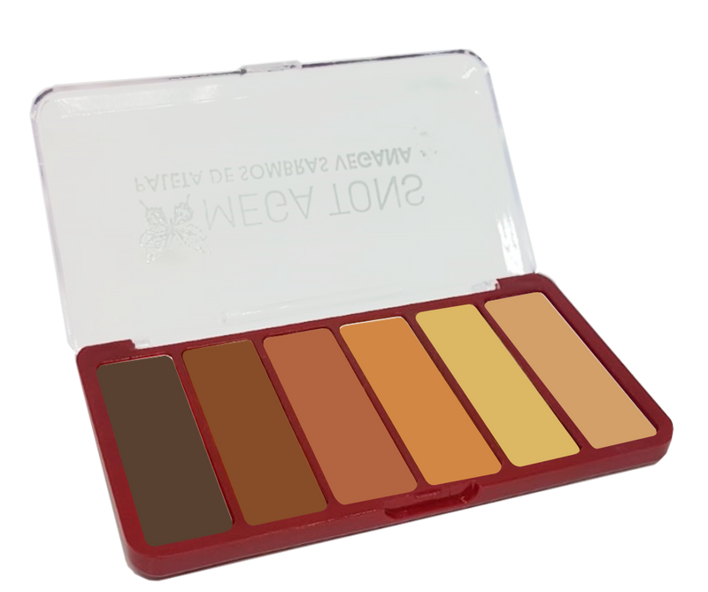 ✨ Paletas de Sombras 06 cores - Mega Tons Abelie Make: Cores Vibrantes e Looks Incríveis! ✨