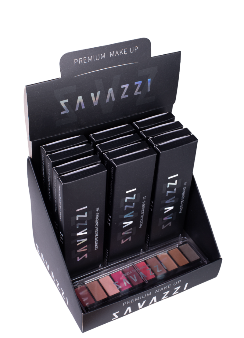 ✨ Display 12 unidades Paleta 10 Cores Savazzi: Crie Looks Incríveis com Cores Tendência 2024/2025! ✨