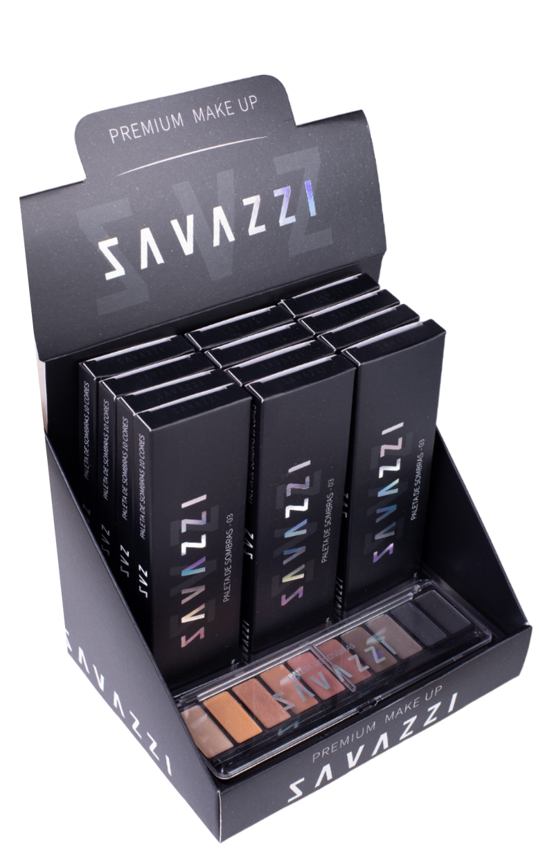✨ Display 12 unidades Paleta 10 Cores Savazzi: Crie Looks Incríveis com Cores Tendência 2024/2025! ✨