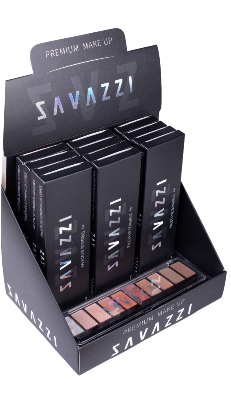 ✨ Display 12 unidades Paleta 10 Cores Savazzi: Crie Looks Incríveis com Cores Tendência 2024/2025! ✨