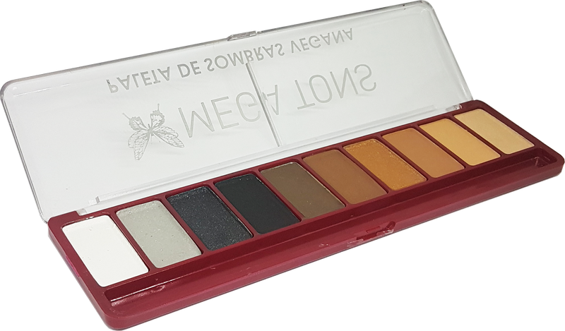 ✨ Paletas de Sombras 10 cores - Mega Tons Abelie Make: Cores Vibrantes e Looks Incríveis! ✨