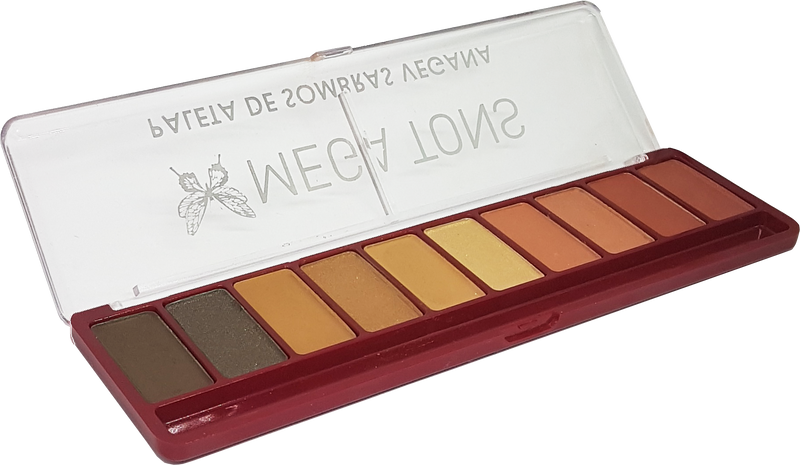 ✨ Paletas de Sombras 10 cores - Mega Tons Abelie Make: Cores Vibrantes e Looks Incríveis! ✨